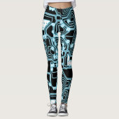 ElecTRON - Blauw / Zwart - Leggings (Voorkant)