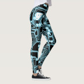 ElecTRON - Blauw / Zwart - Leggings (Rechts)