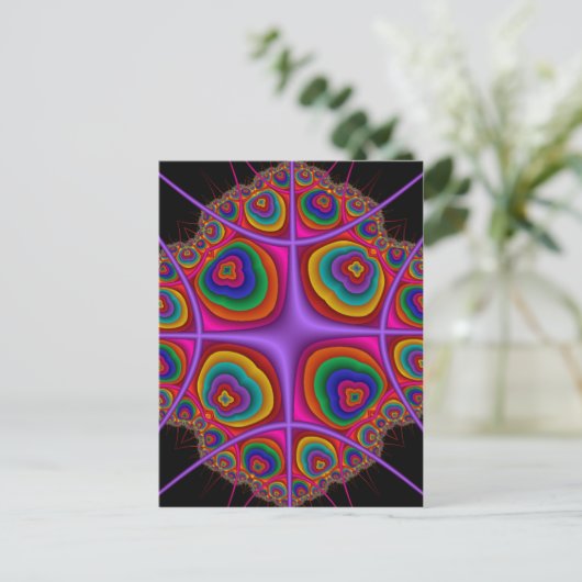 Electron Cloud Briefkaart (Staand voorkant)
