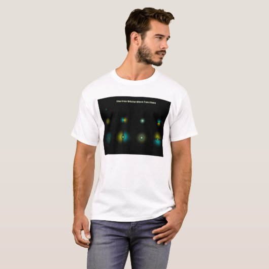 Electron Orbital Wave Functies T-shirt (Voorkant volledig)