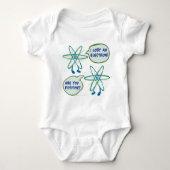 Electron Positive Pun Science Education Romper (Voorkant)