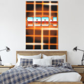 Electronic 1984 cartoon poster. canvas afdruk (Insitu (Slaapkamer))