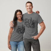 Electronic Chicago PCB T - Dark Grey T-shirt (Unisex)