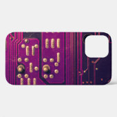 Electronic circuit board abstract background. comp Case-Mate iPhone case (Achterkant (horizontaal))