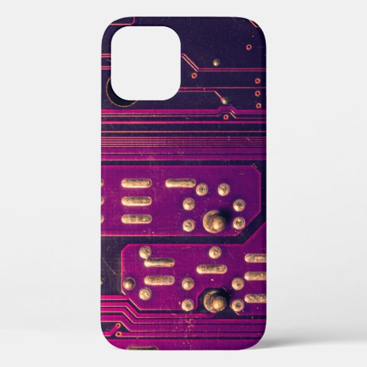 Electronic circuit board abstract background. comp Case-Mate iPhone case (Achterkant)