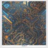 Electronic Circuit Vinyl Sticker (Vel)