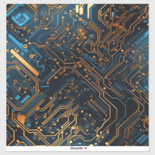 Electronic Circuit Vinyl Sticker