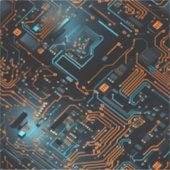 Electronic Circuit Vinyl Sticker (Voorkant)