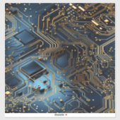 Electronic Circuit Vinyl Sticker (Vel)