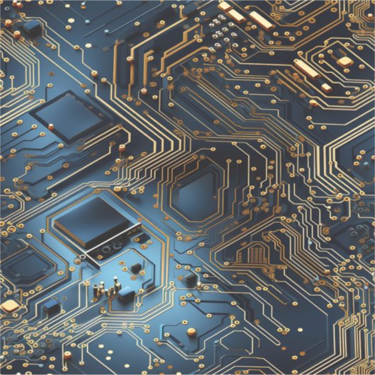 Electronic Circuit Vinyl Sticker (Voorkant)