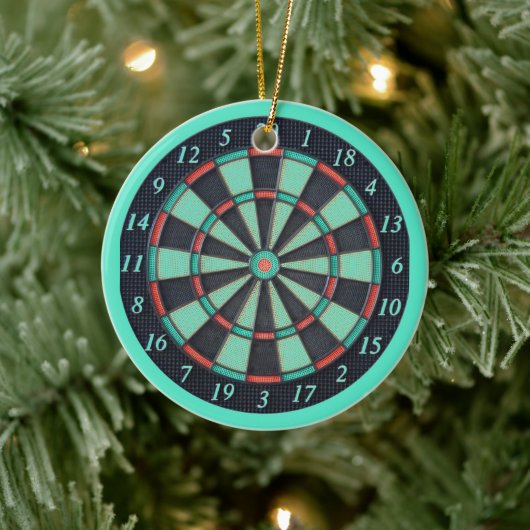 Electronic Dart Board Keramisch Ornament (Boom)