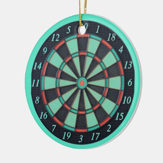 Electronic Dart Board Keramisch Ornament (Links)
