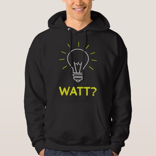 Electronic Electric Nerd Work Saying Hoodie (Voorkant)