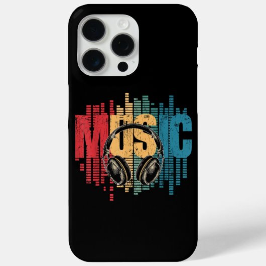 Electronic Music Lover DJ Hoofdtelefoon Case-Mate iPhone Case (Achterkant)