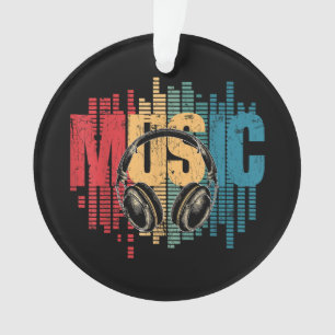 Electronic Music Lover DJ  Hoofdtelefoon Ornament