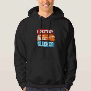 Electronic Rock Guitar  I Destroy Silence Hoodie