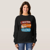 Electronic Rock Guitar  I Destroy Silence Trui (Voorkant volledig)