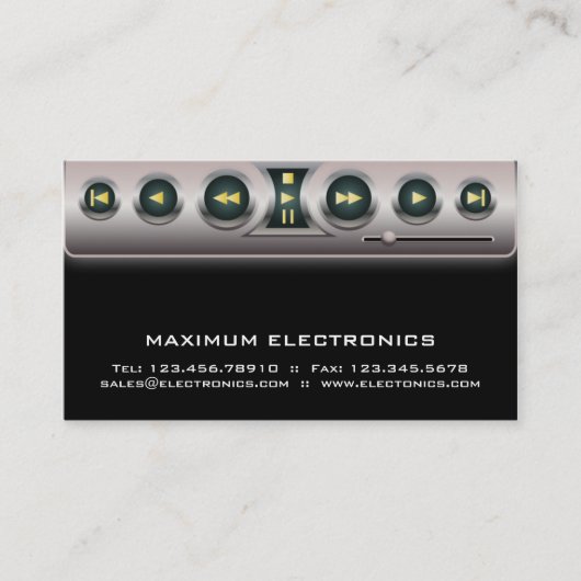 Electronic Visitekaartje Black (Voorkant)