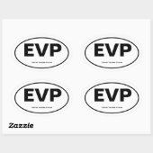 Electronic Voice Phenomona Ovale Sticker (Vel)
