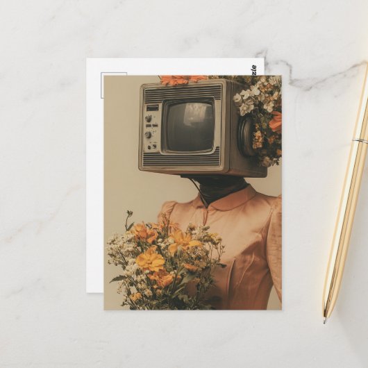 Electronic Woman  Briefkaart (Voorkant / Achterkant in situ)