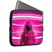 Electronics Bag astronaut op een roze neon achterg Laptop Sleeve (Voorkant Rechts)