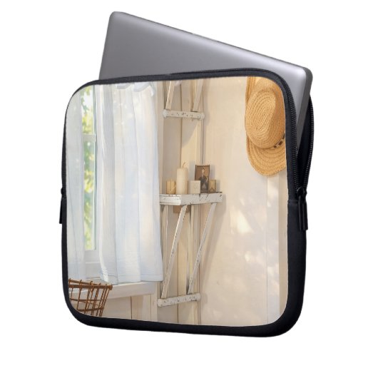 Electronics Bag Curtain in the Wind Laptop Sleeve (Voorkant Links)