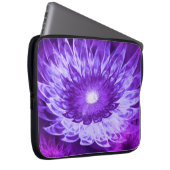 Electronics Bag Fantasy Flowers Paarse Laptop Sleeve (Voorkant Rechts)