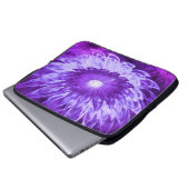 Electronics Bag Fantasy Flowers Paarse Laptop Sleeve (Voorkant onderkant)