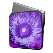 Electronics Bag Fantasy Flowers Paarse Laptop Sleeve (Voorkant Links)