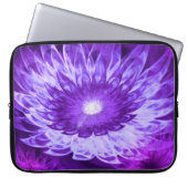 Electronics Bag Fantasy Flowers Paarse Laptop Sleeve (Voorkant)