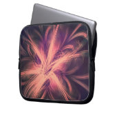 Electronics Bag Fractal Licht Paarse Palet Laptop Sleeve (Voorkant Links)