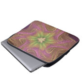Electronics Bag Fractal Licht Paarse Palet Laptop Sleeve (Voorkant onderkant)