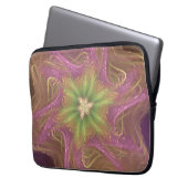 Electronics Bag Fractal Licht Paarse Palet Laptop Sleeve (Voorkant Links)