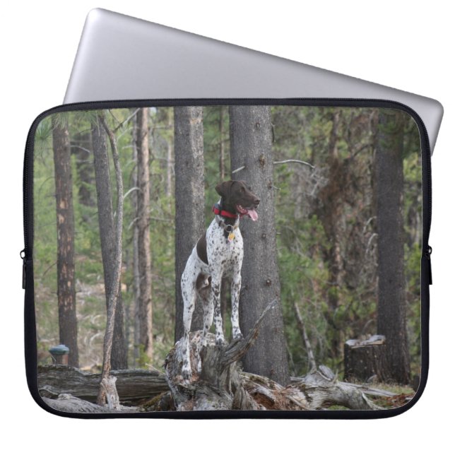 Electronics Bag - Gsp German Shorthair Pointer Laptop Sleeve (Voorkant)