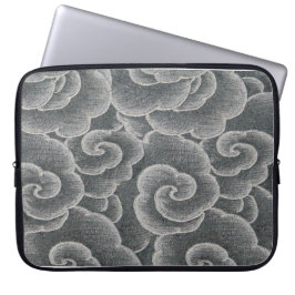 Electronics Bag JAPANESE CLOUD PATTERN GRAYS Laptop Sleeve