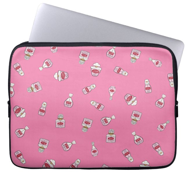 Electronics Bag, Love, Perfume Bottles Laptop Sleeve (Voorkant)