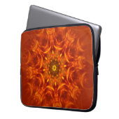 Electronics Bag Mandala Sunlight Sinaasappel Patte Laptop Sleeve (Voorkant Links)