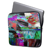 Electronics Bag – Neon Pulse Laptop Sleeve (Voorkant Links)