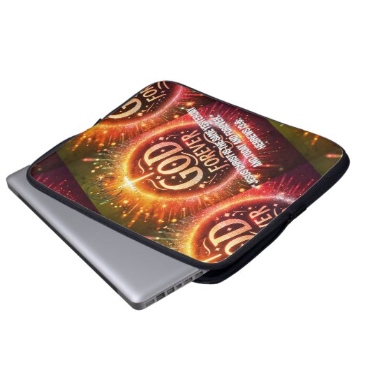 Electronics Bag Neopreen Laptop Sleeve 15" Bescher (Voorkant onderkant)