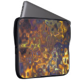 Electronics Bag Paarse Gele Edelsteen Patroon Laptop Sleeve (Voorkant Rechts)