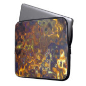 Electronics Bag Paarse Gele Edelsteen Patroon Laptop Sleeve (Voorkant Links)