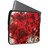 Electronics Bag Red Rose Waterverf Laptop Sleeve (Voorkant Rechts)