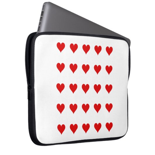 Electronics Bag with hearts. Laptop Sleeve (Voorkant Rechts)