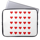 Electronics Bag with hearts. Laptop Sleeve (Voorkant)