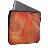Electronics Bag with red hot marble art design Laptop Sleeve (Voorkant Rechts)