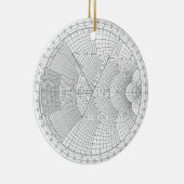Electronics Engineer Smith Chart Holiday Keramisch Ornament (Rechts)