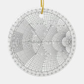 Electronics Engineer Smith Chart Holiday Keramisch Ornament (Voorkant)