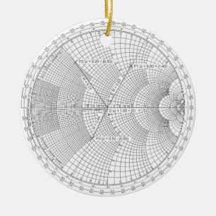 Electronics Engineer Smith Chart Holiday Keramisch Ornament