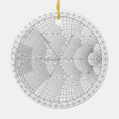 Electronics Engineer Smith Chart Holiday Keramisch Ornament (Achterkant)