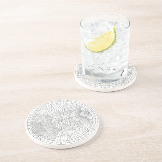 Electronics Engineer Smith Chart Zandsteen Onderzetter (Zijkant)